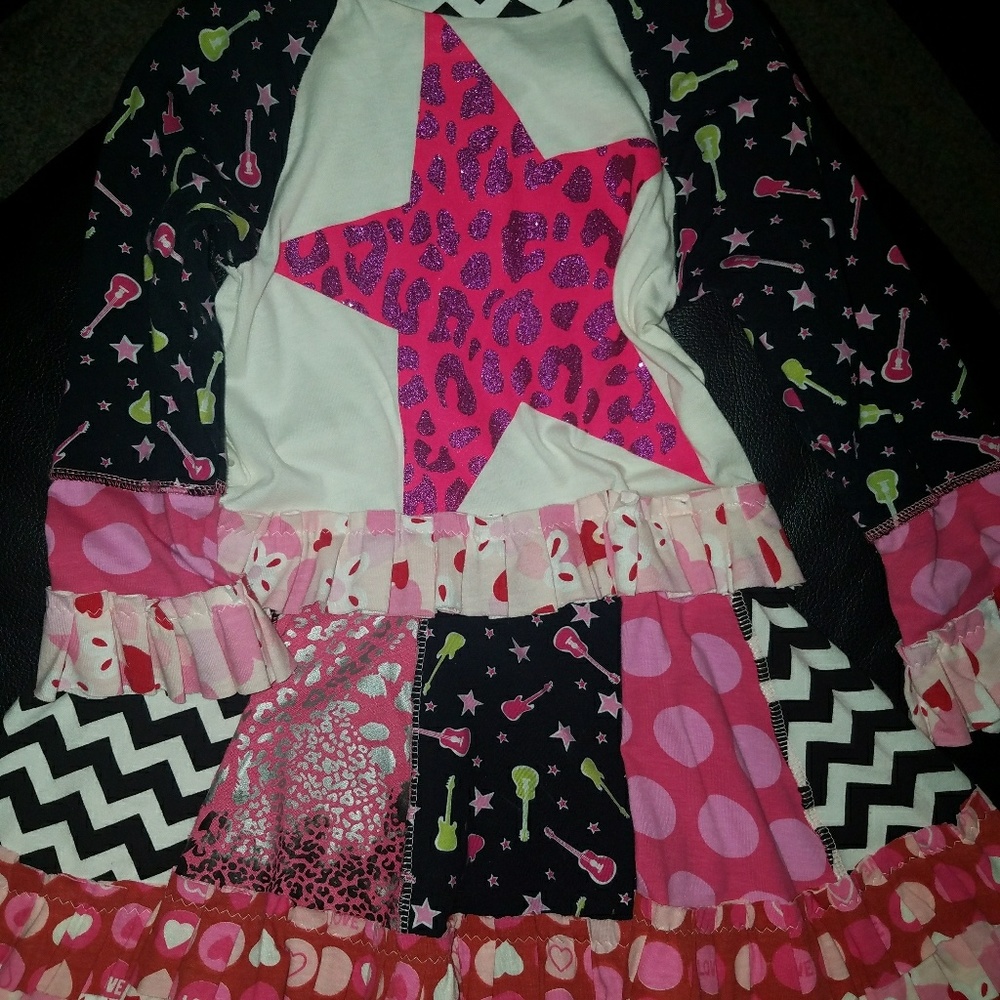 One of a kind custom rock star dress